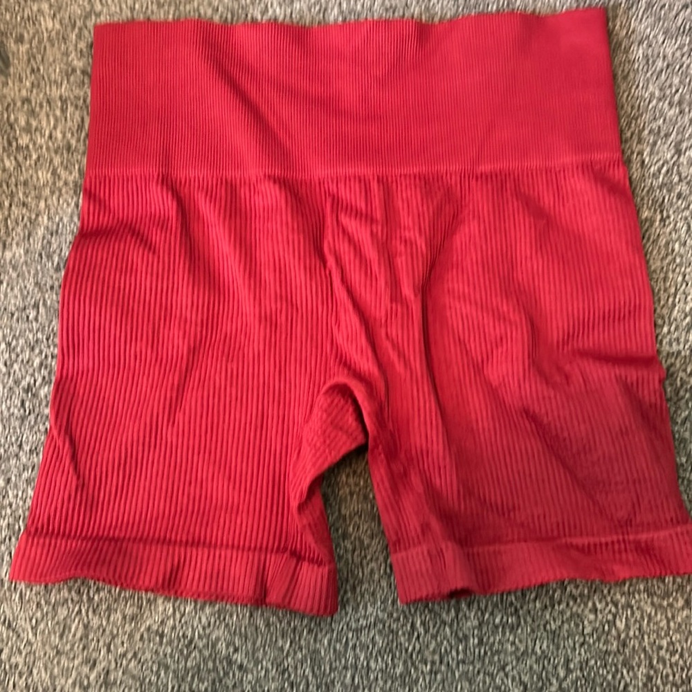 Colsie red biker shorts